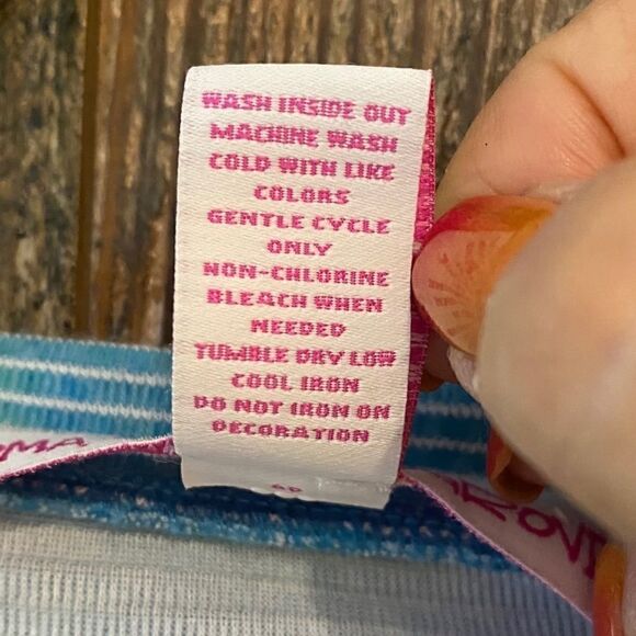 Leoma Lovegrove Sz S Blue Summer Key West House & Scooter Scoop Neck Tunic - Picture 6 of 7